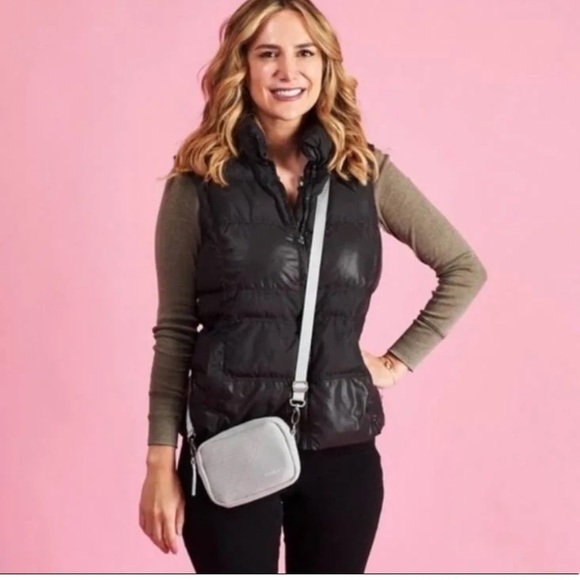 VOORAY ⭐️ Grey Moto neoprene crossbody bag - Picture 4 of 5